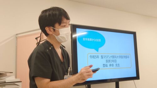 当科の魅力について語る豊福先生